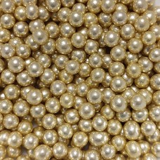 Suikerparel metallic goud 5mm 75g
